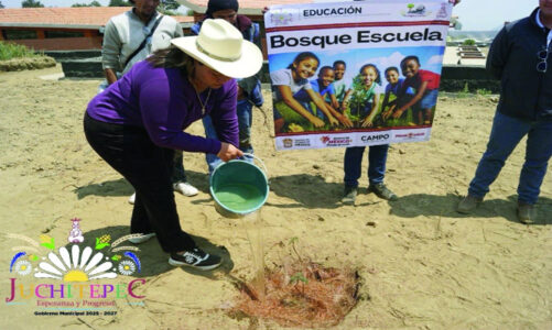 En Juchitepec impulsan conciencia ambiental con programa “Bosque Escuela”