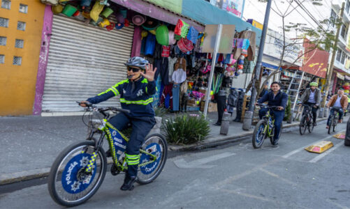 Respaldan labor de policías en liberación de ciclovías
