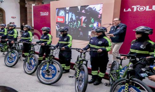 Tiene Toluca nuevo cuerpo de patrullaje ciclista de proximidad