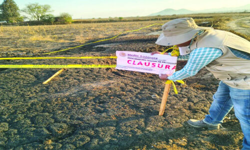 Profepa clausura predio en Mexicaltzingo por riesgo inminente de contaminación ambiental