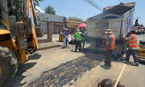 En Amecameca ya está en proceso el “Programa Bacheo 2026”