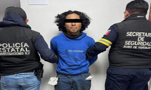 Dron localiza camioneta robada en Toluca; un detenido