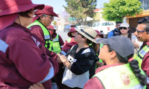 Azucena Cisneros recupera 150 kilómetros de camellones en Ecatepec en los primeros 100 días de 2026