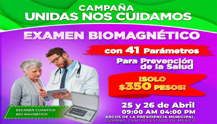 Ozumba impulsa el bienestar con pruebas biomagnéticas a bajo costo