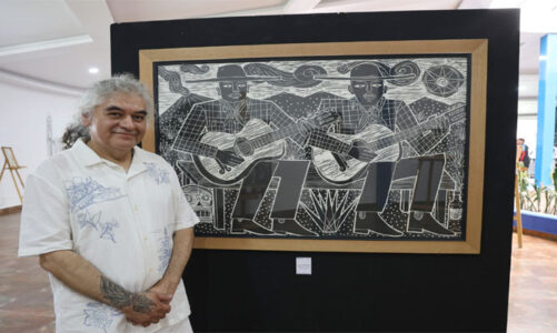 Inaugura Huixquilucan exposición “Tinta y Memoria” del artista Joel Rendón