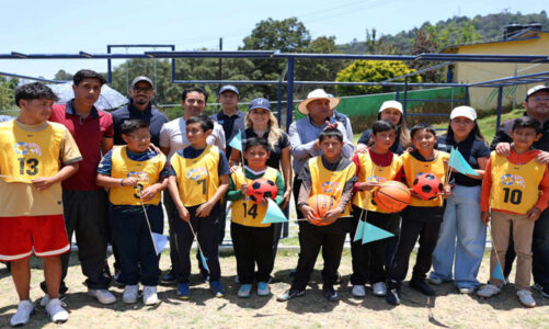 Huixquilucan fomentan deporte entre jóvenes con gimnasio al aire libre en Zacamulpa