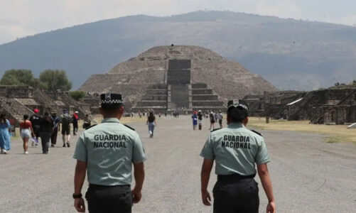 Guardia Nacional refuerza seguridad en Teotihuacán