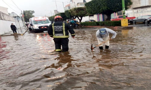 Amecameca despliega operativo de emergencia ante fuertes lluvias