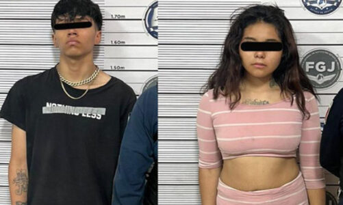 Detiene a pareja por robo de motocicleta