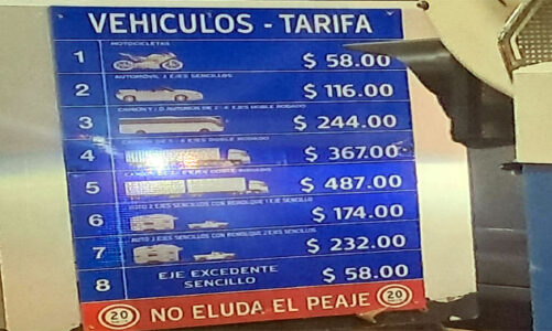 Aumenta tarifa en la autopista México–Toluca