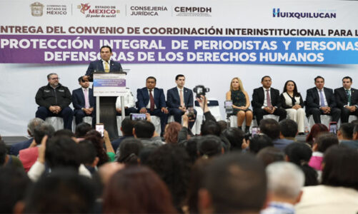 Enrique Vargas refrenda apoyo a periodistas y defensores en Edoméx