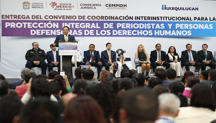Enrique Vargas refrenda apoyo a periodistas y defensores en Edoméx