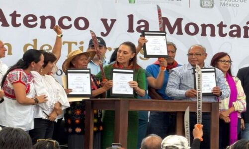 Atenco recupera tierras