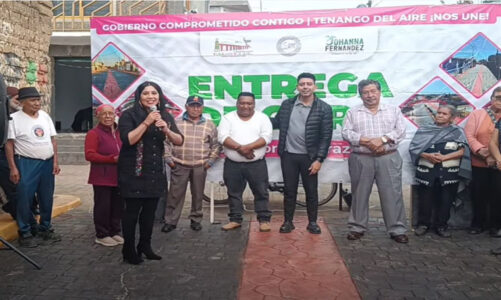 Johanna Fernández inaugura segunda etapa de pavimentación de la Calle Morelos