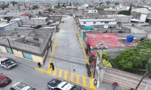 Azucena Cisneros inaugura la repavimentación de 5 calles en la colonia Luis Donaldo Colosio