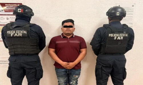 Detenido por portación de droga y arma