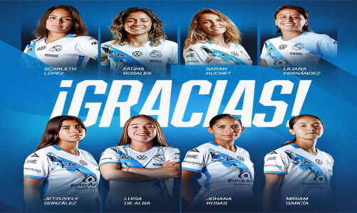 Puebla Femenil agradeció la participación de 8 jugadoras