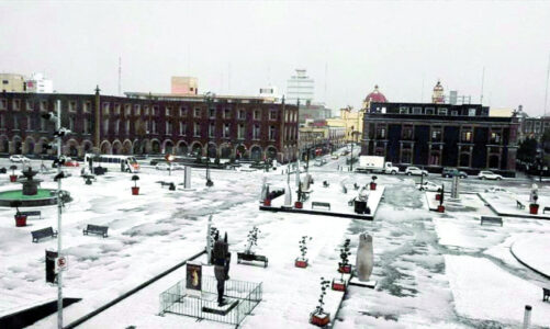 Toluca bajo granizo