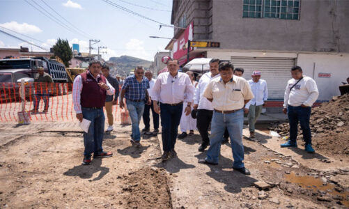 Supervisa Ricardo Moreno rehabilitación de la Avenida del Trabajo