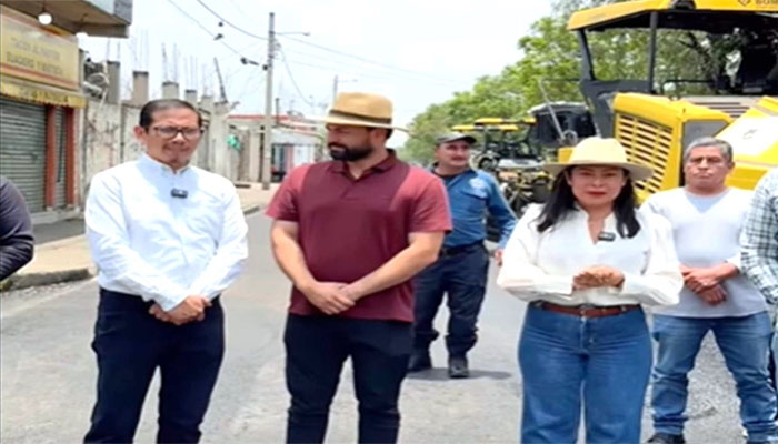 Abigail Sánchez supervisa repavimentación de avenida López Mateos