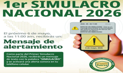México realizará el Primer Simulacro Nacional 2026