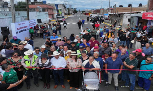 Repavimentan en Ecatepec vialidad de 1.5 km que cruza 4 comunidades