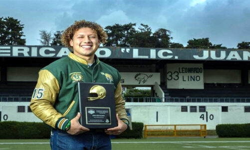 Reconocen con el Casco de Oro 2025 a Diego Díaz, jugador de Potros Salvajes de UAEMéx