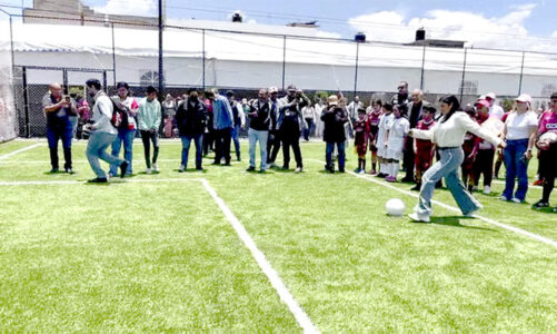 Entregan cancha del Mundial Social para impulsar el deporte en colonia Nueva San Miguel