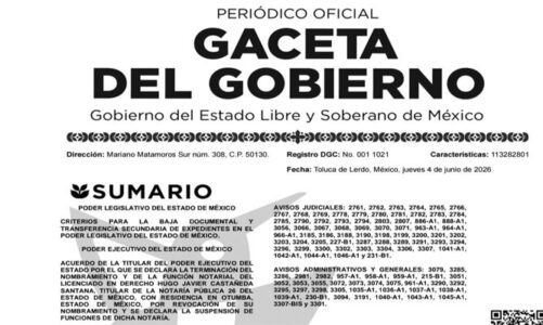 Revoca EdoMéx nombramiento de Notario Público