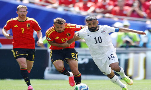 Bélgica y Egipto reparten puntos