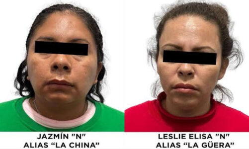Capturan a dos presuntas integrantes de “Los Vallarta” en Edomex