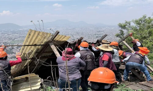 Chimalhuacán retira asentamientos ilegales en reserva ecológica