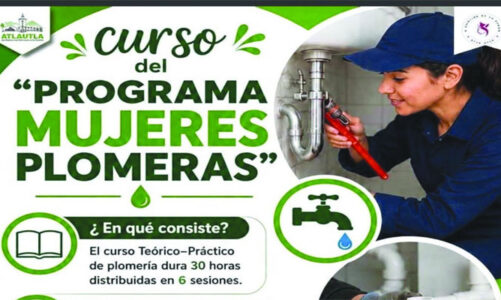 Curso “Mujeres  Plomeras” busca apoyar a emprendedoras de Atlautla