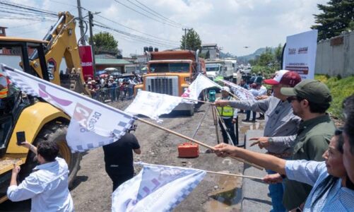 Comienza la rehabilitación del camino al Tejocote