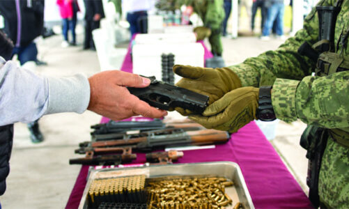 Canje de Armas llega a Texcoco