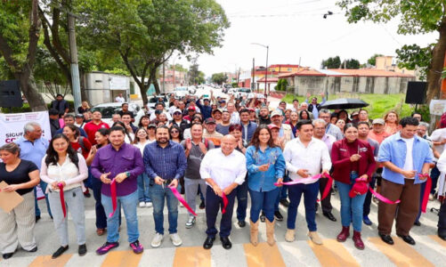 Raciel Pérez entrega rehabilitación integral de calle Colima en colonia Valle Ceylán en Tlalnepantla