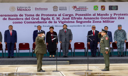 Presencia Francisco Vázquez protesta de cargo de comandante de la 22ª Zona Militar