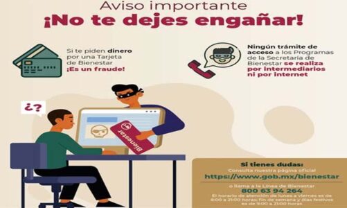 Bienestar advierte ante posibles fraudes