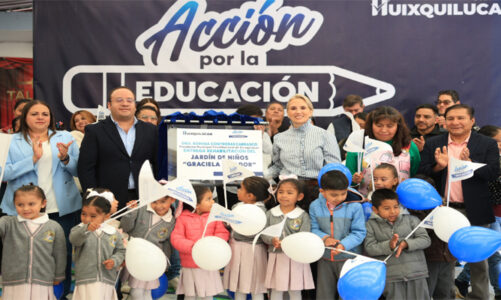 Rehabilita Huixquilucan escuela de La Cañada