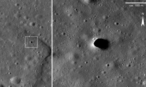 Nasa halla un agujero en la Luna
