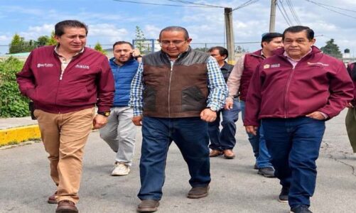 Supervisan pavimento de “Avenida México” en Chimalhuacán