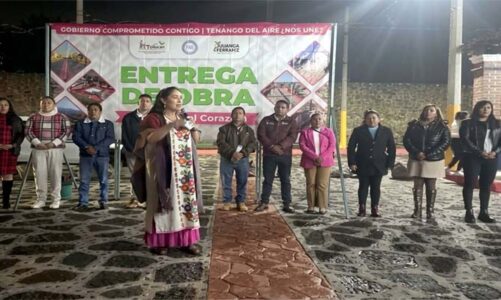 Tenango del Aire remodela Centro Histórico con pavimentaciones artesanales